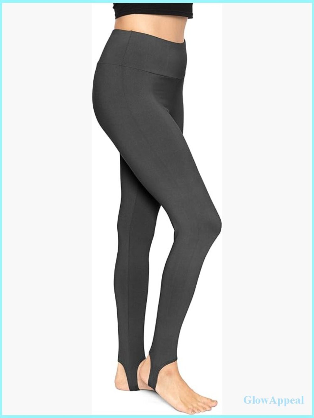 High Waist Stirrup Leggings with 4-Way Stretch, Non-See-Through, Tummy Control